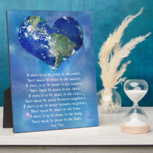 Vrede op aarde door Lao Tzu Fotoplaat