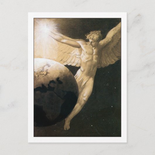 Vrede op aarde door Sascha Schneider Briefkaart (Voorkant)