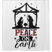 Vrede op aarde douchegordijn (Voorkant)