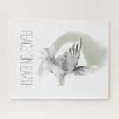 Vrede op Aarde Dove Grey en White Legpuzzel (Horizontaal)