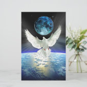 Vrede op aarde Dove of Peace Briefpapier (Staand voorkant)