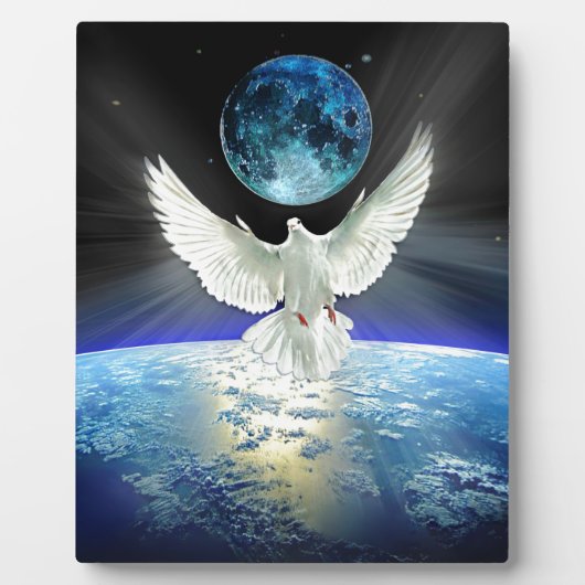 Vrede op Aarde Dove of Peace Fotoplaat (Voorkant)
