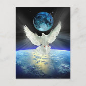 Vrede op Aarde Dove voor Vrede Kerstmis Briefkaart (Voorkant)