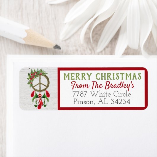 Vrede op Aarde Droomvanger Retourlabels Etiket (Insitu)