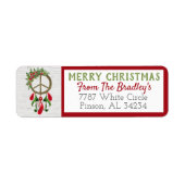 Vrede op Aarde Droomvanger Retourlabels Etiket (Voorkant)