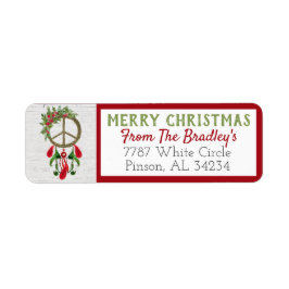 Vrede op Aarde Droomvanger Retourlabels Etiket