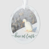 Vrede op Aarde Duck Ornament (voorkant)