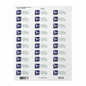 Vrede op Aarde Duif Kerstmis Etiket (Full Sheet)