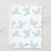 Vrede op Aarde Duif Kerstmis Feestdagenkaart (Achterkant)