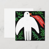Vrede op Aarde Duif Kerstmis Vakantie (Voorkant / Achterkant)