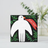 Vrede op Aarde Duif Kerstmis Vakantie (Staand voorkant)