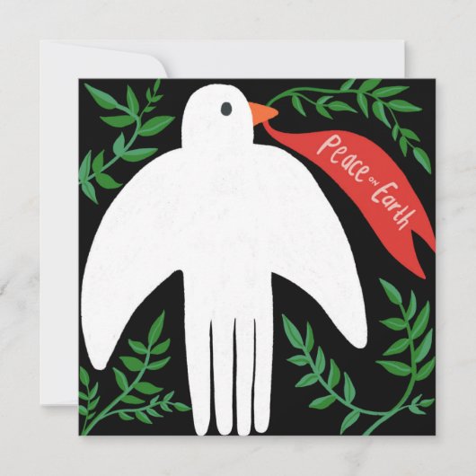 Vrede op Aarde Duif Kerstmis Vakantie (Voorkant)
