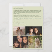 Vrede op Aarde Duiven Kerstmis CUSTOM 4 FOTO Feestdagenkaart (Achterkant)