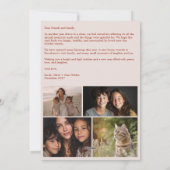 Vrede op Aarde Duiven Kerstmis CUSTOM 4 FOTO Feestdagenkaart (Achterkant)