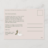 Vrede op Aarde Duiven Kerstmis CUSTOM FOTO Feestdagenkaart (Achterkant)