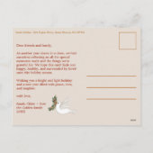 Vrede op Aarde Duiven Kerstmis CUSTOM FOTO Feestdagenkaart (Achterkant)