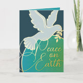 Vrede op aarde Duiventak Feestdagen Kaart (Voorkant)