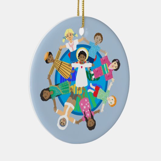 Vrede op aarde één familiegraf keramisch ornament (Rechts)