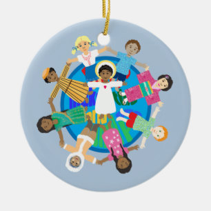 Vrede op aarde één familiegraf keramisch ornament