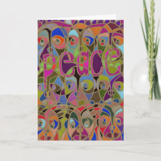 Vrede op aarde. Eindelijk goodwill Feestdagen Kaart