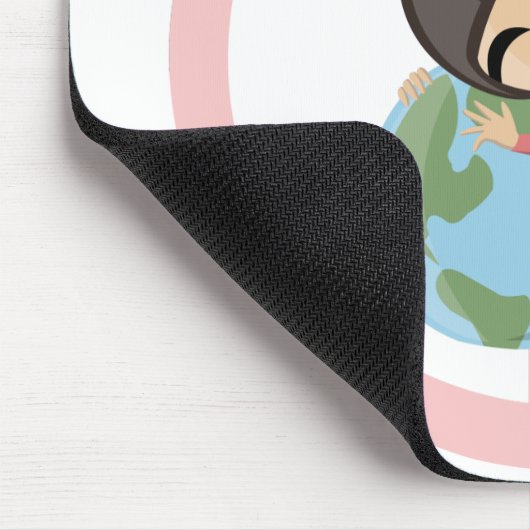 "Vrede op aarde" Emily Mousepad Muismat (Hoek)