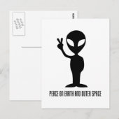 Vrede op Aarde en de Ruimte Briefkaart (Voorkant / Achterkant)