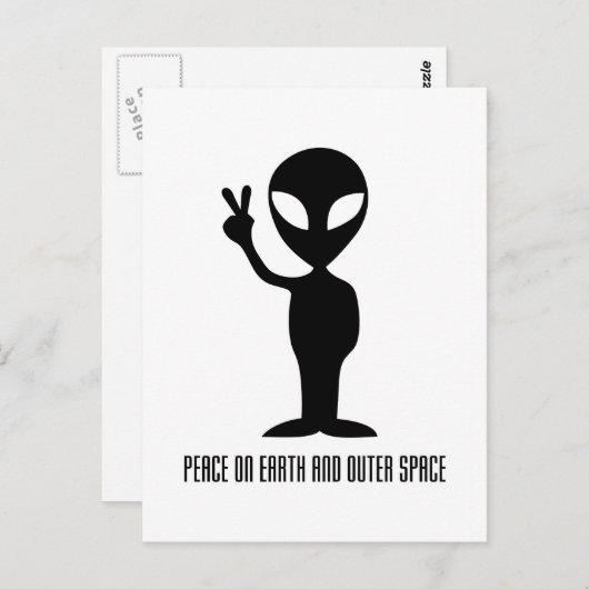 Vrede op Aarde en de Ruimte Briefkaart (Voorkant / Achterkant)