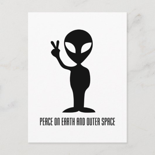 Vrede op Aarde en de Ruimte Briefkaart (Voorkant)