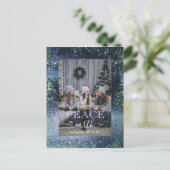 Vrede op aarde en goede wil voor Kerstmis Briefkaart (Staand voorkant)