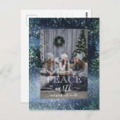 Vrede op aarde en goede wil voor Kerstmis Briefkaart (Voorkant / Achterkant)