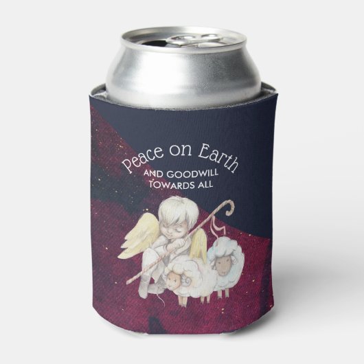Vrede op aarde en goodwill naar Alle herders Blikjeskoeler (Blikje Voorkant)