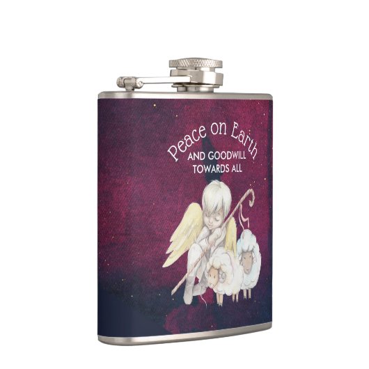 Vrede op aarde en goodwill naar Alle herders Heupfles (Rechts)