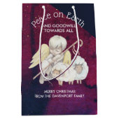 Vrede op aarde en goodwill naar Alle herders Medium Cadeauzakje (Voorkant)