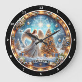 Vrede op Aarde Engel" - Hemelse Kerst Grote Klok (Voorkant)