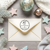 Vrede op aarde engel in gebed Christelijke kerst Zelfinktende Stempel