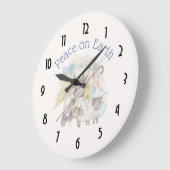 Vrede op Aarde engel Shepherd & Lambs Grote Klok (Hoek)