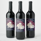 Vrede op Aarde engel Shepherd & Lambs Wijn Etiket (Flessen)