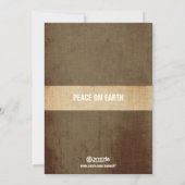 Vrede op Aarde Familie Fotokaart Feestdagenkaart (Achterkant)
