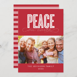 VREDE OP AARDE FAMILIEFOTO KERST FEESTDAGENKAART