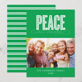 VREDE OP AARDE FAMILIEFOTO KERST FEESTDAGENKAART