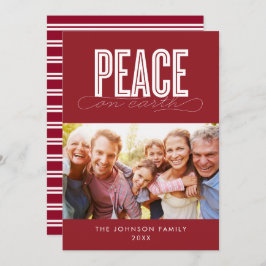 VREDE OP AARDE FAMILIEFOTO KERST FEESTDAGENKAART