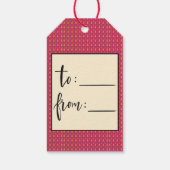 Vrede op Aarde feestdag kerstmis Cadeaulabel (Achterkant)