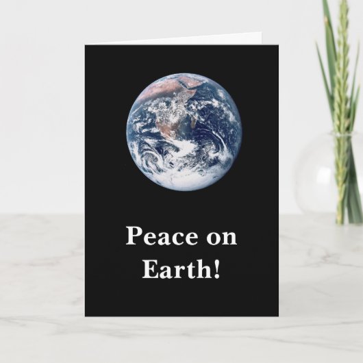Vrede op aarde! feestdagen kaart (Voorkant)