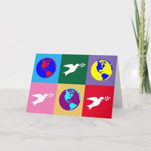 Vrede op aarde feestdagen kaart (Voorkant)