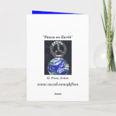 Vrede op aarde feestdagen kaart (Achterkant)