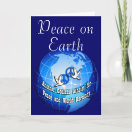 Vrede op aarde feestdagen kaart