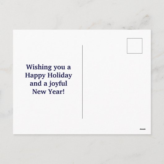 Vrede op aarde feestdagenkaart (Achterkant)