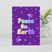 Vrede op aarde feestdagenkaart (Staand voorkant)