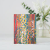 Vrede op aarde feestdagenkaart (Staand voorkant)