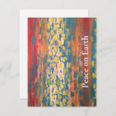 Vrede op aarde feestdagenkaart (Voorkant / Achterkant)